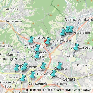 Mappa Via Guido Galimberti, 24124 Bergamo BG, Italia (2.42688)
