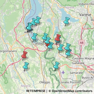 Mappa Via Riviera, 28053 Castelletto sopra Ticino NO, Italia (6.80667)