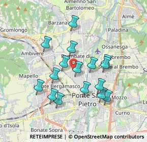 Mappa Via Guglielmo Tinaglia, 24030 Brembate di Sopra BG, Italia (1.59125)