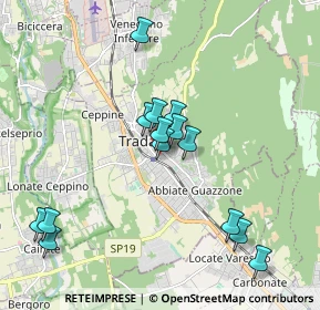 Mappa Via Garibaldi Giuseppe, 21049 Tradate VA, Italia (1.845)
