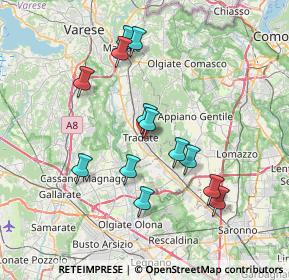 Mappa Via Garibaldi Giuseppe, 21049 Tradate VA, Italia (6.81923)