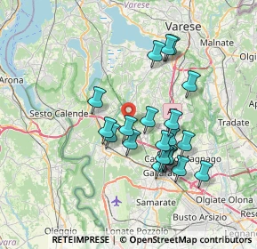 Mappa Via Cascina Risaia, 21010 Mornago VA, Italia (6.304)