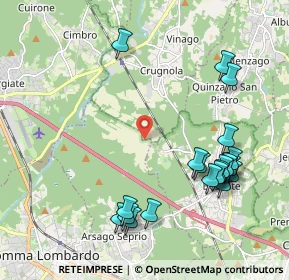 Mappa Via Cascina Risaia, 21010 Mornago VA, Italia (2.3405)