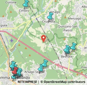 Mappa Via Cascina Risaia, 21010 Mornago VA, Italia (3.37)