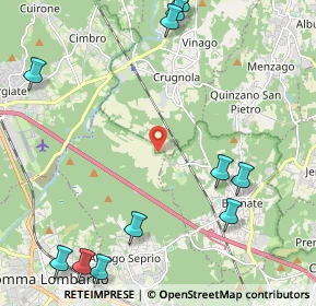 Mappa Via Cascina Risaia, 21010 Mornago VA, Italia (2.97455)