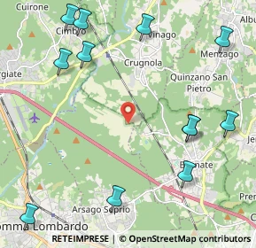 Mappa Via Cascina Risaia, 21010 Mornago VA, Italia (2.78833)