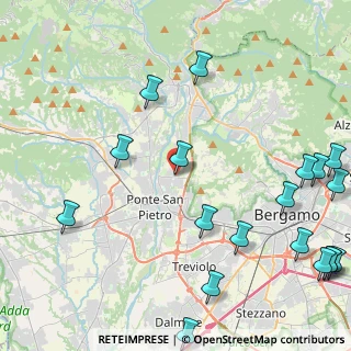 Mappa Via L. Da Vinci, 24036 Valbrembo BG, Italia (6.281)