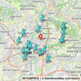 Mappa Via L. Da Vinci, 24036 Valbrembo BG, Italia (2.0115)