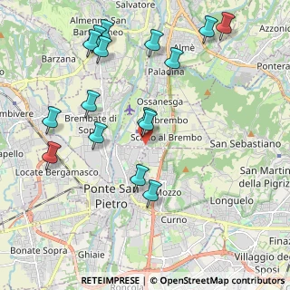 Mappa Via L. Da Vinci, 24036 Valbrembo BG, Italia (2.3175)