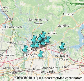 Mappa Via Martinella, 24124 Torre Boldone BG, Italia (8.35571)