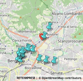 Mappa Via Martinella, 24124 Torre Boldone BG, Italia (2.15333)
