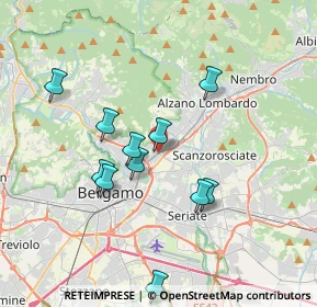 Mappa Via Martinella, 24124 Torre Boldone BG, Italia (3.40727)