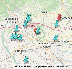 Mappa Via Isonzo, 31037 Loria TV, Italia (8.20417)