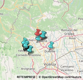 Mappa Via Boldrini, 36016 Thiene VI, Italia (11.4455)