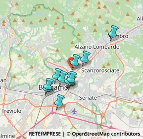 Mappa Via Montello, 24124 Bergamo BG, Italia (2.72182)