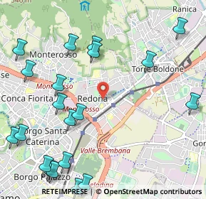 Mappa Via Montello, 24124 Bergamo BG, Italia (1.4205)