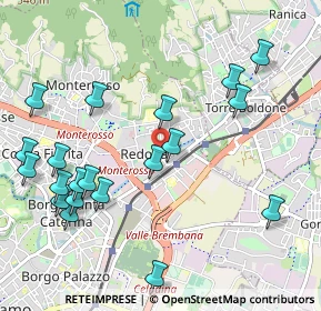 Mappa Via Montello, 24124 Bergamo BG, Italia (1.1885)