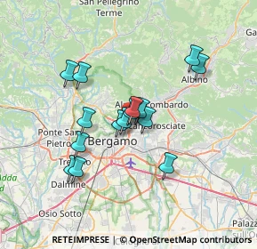 Mappa Via Montello, 24124 Bergamo BG, Italia (5.59067)