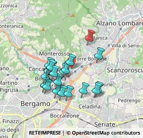 Mappa Via Montello, 24124 Bergamo BG, Italia (1.4655)