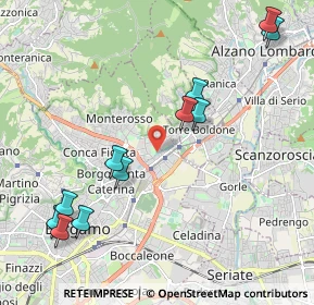Mappa Via Montello, 24124 Bergamo BG, Italia (2.35273)