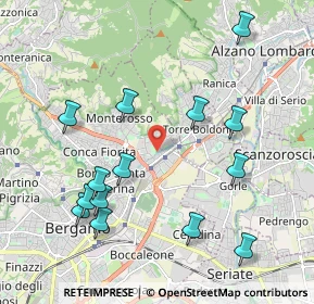Mappa Via Montello, 24124 Bergamo BG, Italia (2.20214)