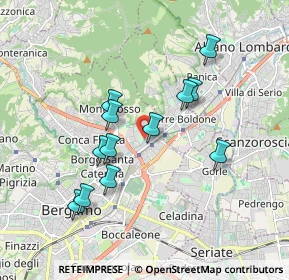 Mappa Via Montello, 24124 Bergamo BG, Italia (1.6375)