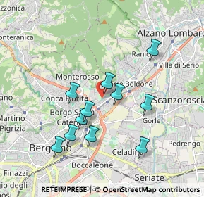 Mappa Via Montello, 24124 Bergamo BG, Italia (1.67)