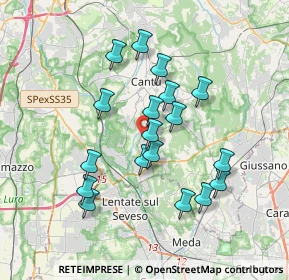Mappa Via Orsenigo, 22060 Figino Serenza CO, Italia (3.23556)