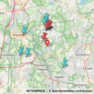 Mappa Via Orsenigo, 22060 Figino Serenza CO, Italia (3.66917)