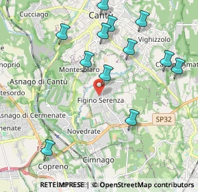 Mappa Via Orsenigo, 22060 Figino Serenza CO, Italia (2.235)