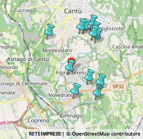 Mappa Via Orsenigo, 22060 Figino Serenza CO, Italia (1.765)