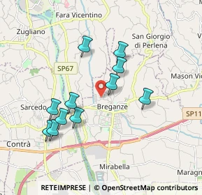 Mappa Via Monte Ortigara, 36042 Breganze VI, Italia (1.67818)