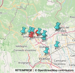 Mappa Via Saugo Fratelli A. e M., 36016 Thiene VI, Italia (9.93273)