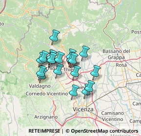 Mappa Via Saugo Fratelli A. e M., 36016 Thiene VI, Italia (9.5055)