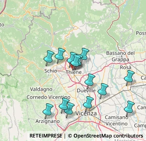 Mappa Via Saugo Fratelli A. e M., 36016 Thiene VI, Italia (13.46571)