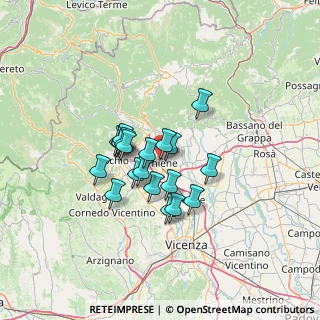 Mappa Via F. Filzi, 36016 Thiene VI, Italia (9.442)