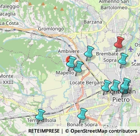 Mappa Via XXV Aprile, 24030 Mapello BG, Italia (2.40583)
