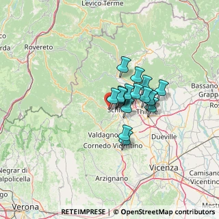 Mappa Via Giuseppe Verdi, 36036 Torrebelvicino VI, Italia (8.33882)