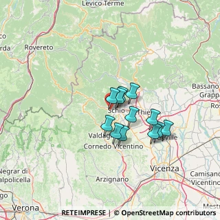 Mappa Via Giuseppe Verdi, 36036 Torrebelvicino VI, Italia (9.72167)