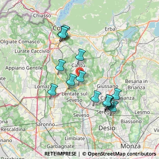 Mappa Viale Madonna, 22060 Figino Serenza CO, Italia (7.216)