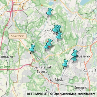Mappa Viale Madonna, 22060 Figino Serenza CO, Italia (3.08455)