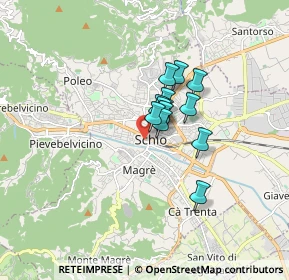 Mappa Via Sebastiano Bologna, 36015 Schio VI, Italia (0.94923)