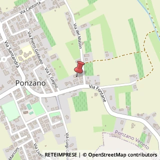 Mappa Via Fontane, 24, 31050 Ponzano Veneto, Treviso (Veneto)
