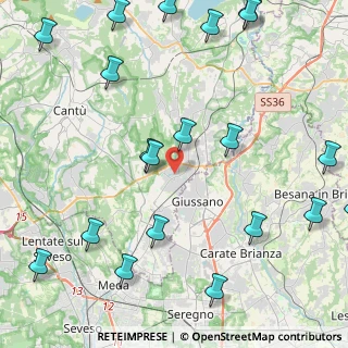 Mappa Via Chiusa, 22060 Carugo CO, Italia (5.895)