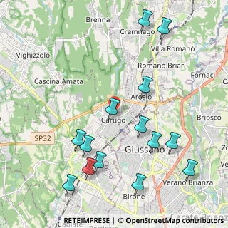 Mappa Via Chiusa, 22060 Carugo CO, Italia (2.39214)