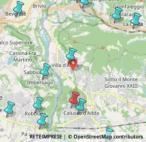 Mappa Via Piazzolo, 24030 Villa d'Adda BG, Italia (3.04)