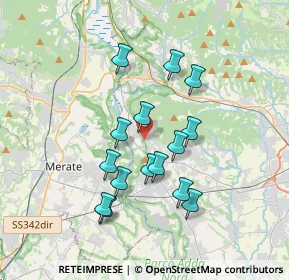 Mappa Via Piazzolo, 24030 Villa d'Adda BG, Italia (3.154)