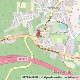 Mappa Via Borgomanero, 36, 28060 Comignago, Novara (Piemonte)