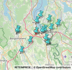 Mappa Via Borgomanero, 28060 Comignago NO, Italia (6.05467)