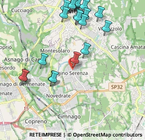 Mappa Via della Ferriera, 22060 Figino Serenza CO, Italia (2.344)